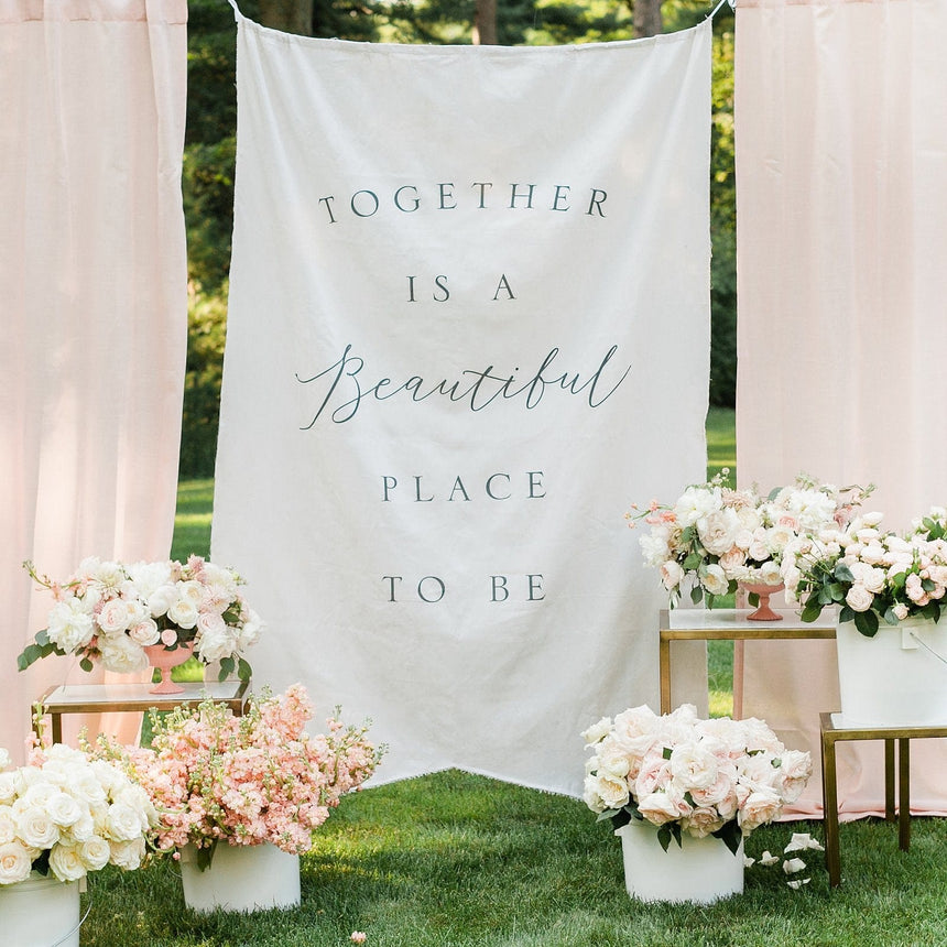 Wedding Backdrop Banner Style Me Pretty Banner 35568