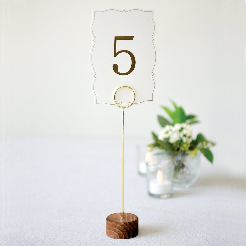 Wooden Wedding Table Number Holders - 12 Count Style Me Pretty Table Number Holder 36149