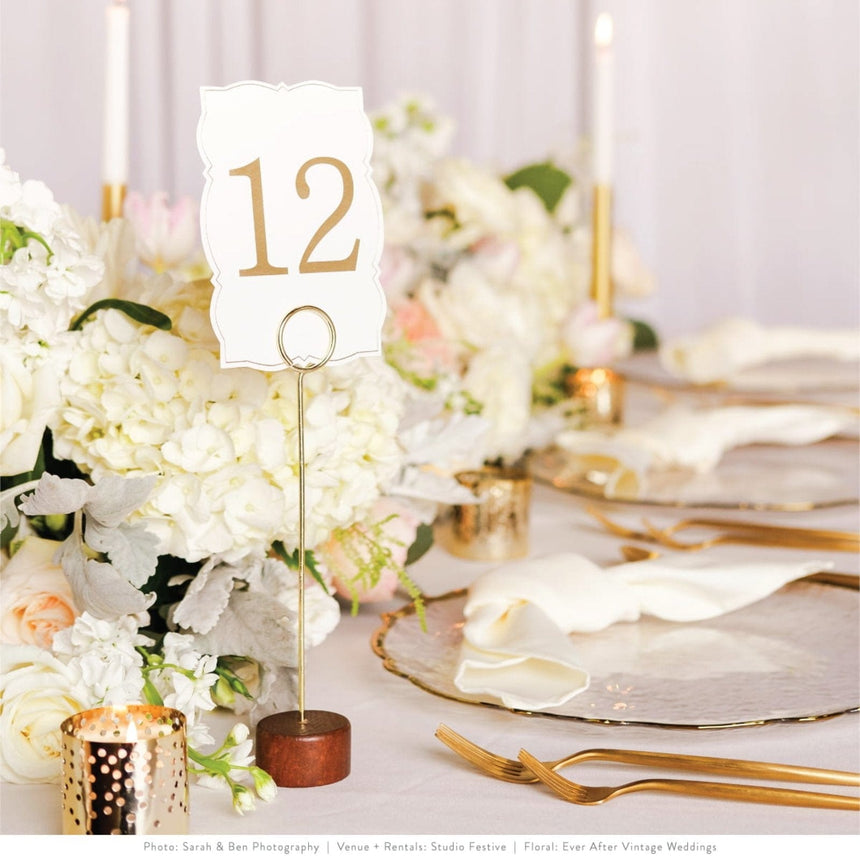 Wooden Wedding Table Number Holders - 12 Count Style Me Pretty Table Number Holder 36149