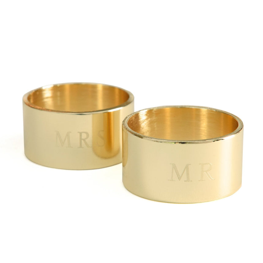 Mr and Mrs Napkin Rings - 2 Count Style Me Pretty Napkin Ring 36155