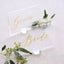 Clear & Gold Foil Bride & Groom Wedding Sign Set Style Me Pretty Sign 36161