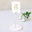 Clear Wedding Table Number Holders - 12 Count Style Me Pretty Table Number Holder 36768