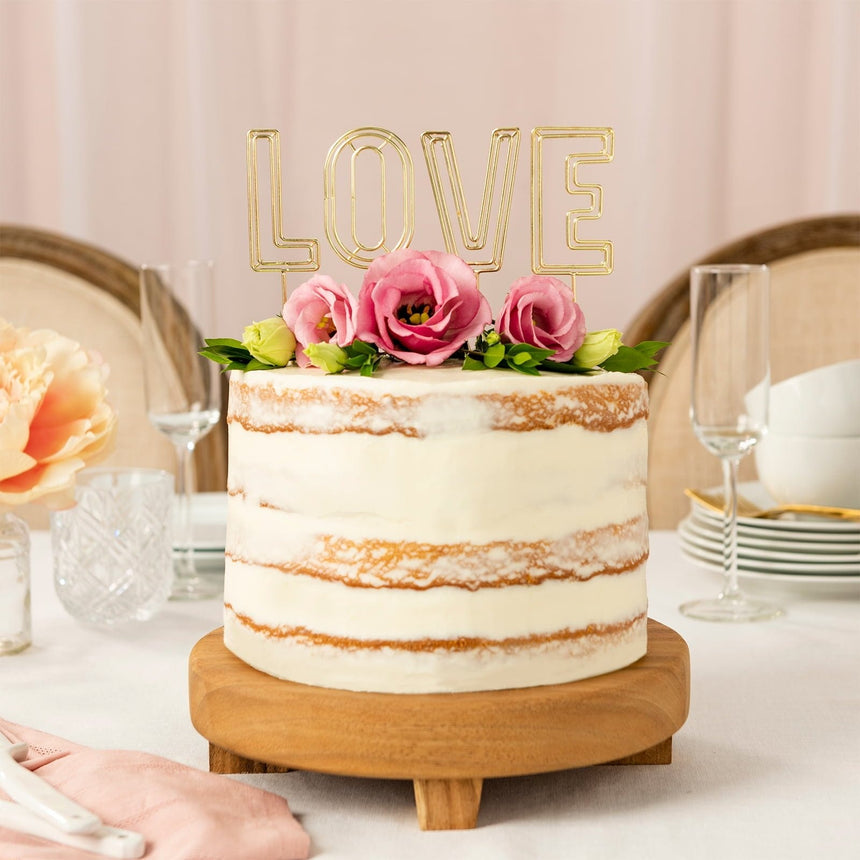 Gold Love Wedding Cake Topper Style Me Pretty Cake Topper 37432