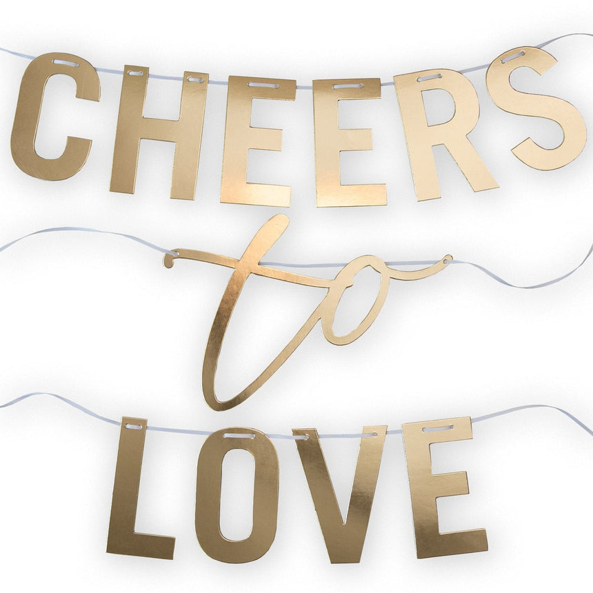 Cheers To Love Wedding Banner Style Me Pretty Banner 38159