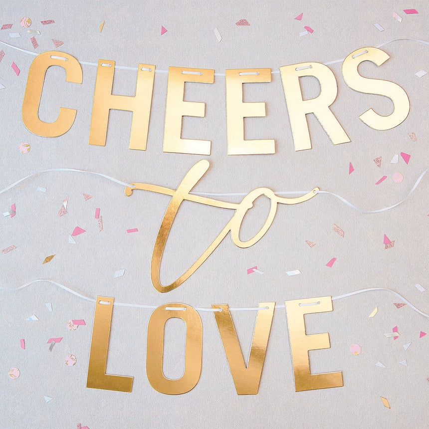 Cheers To Love Wedding Banner Style Me Pretty Banner 38159