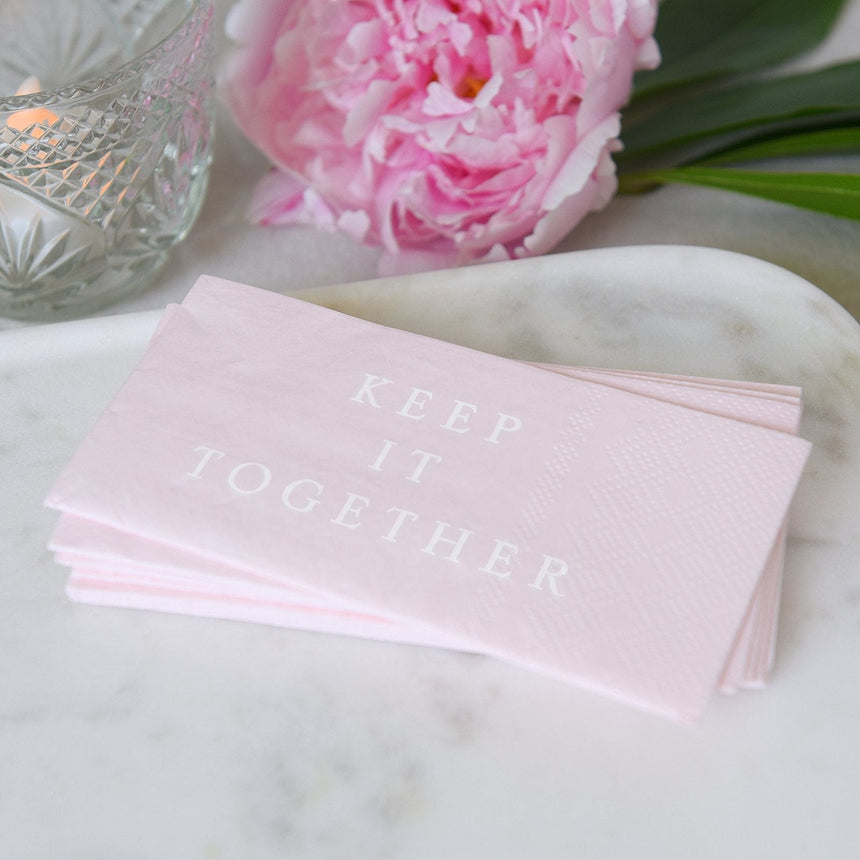 "Keep It Together" Blush Mini Tissues - 10 Packs Style Me Pretty Tissues 94269