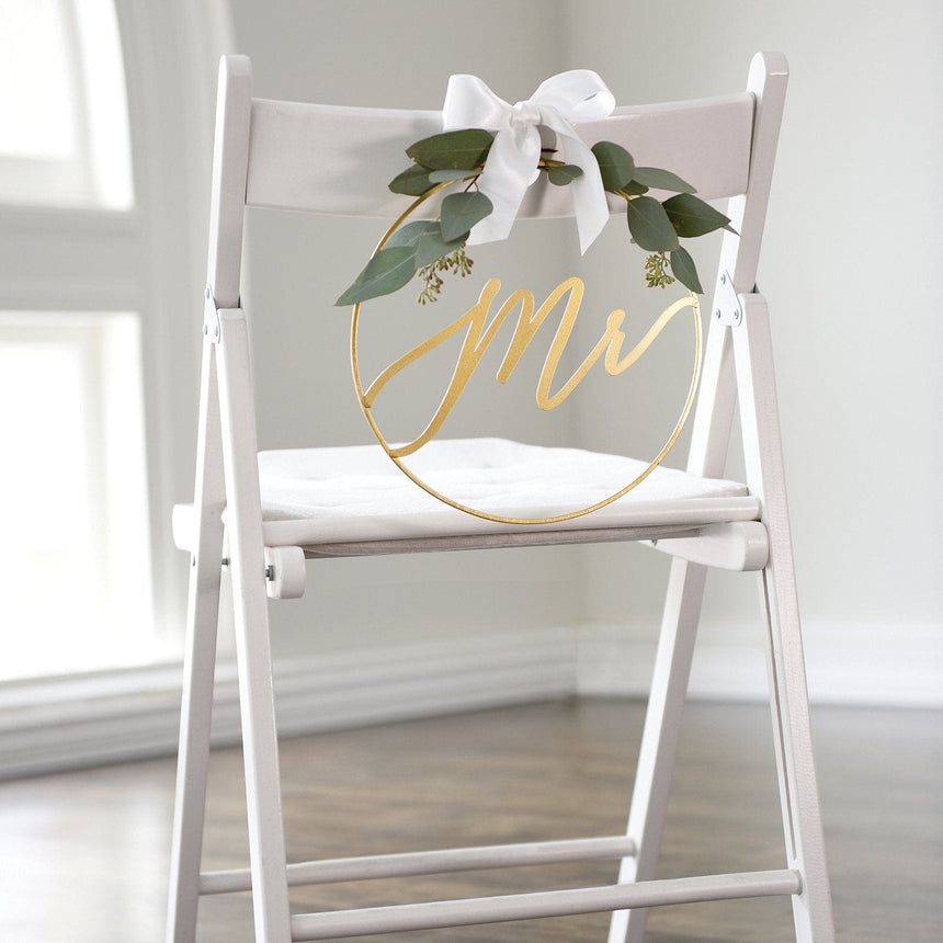 Mr Chair Sign Style Me Pretty Chair Signs