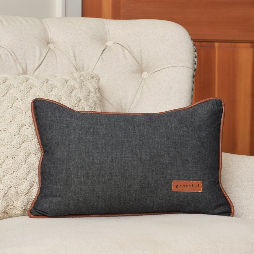 Chambray Throw Pillow Style Me Pretty Pillow 42268