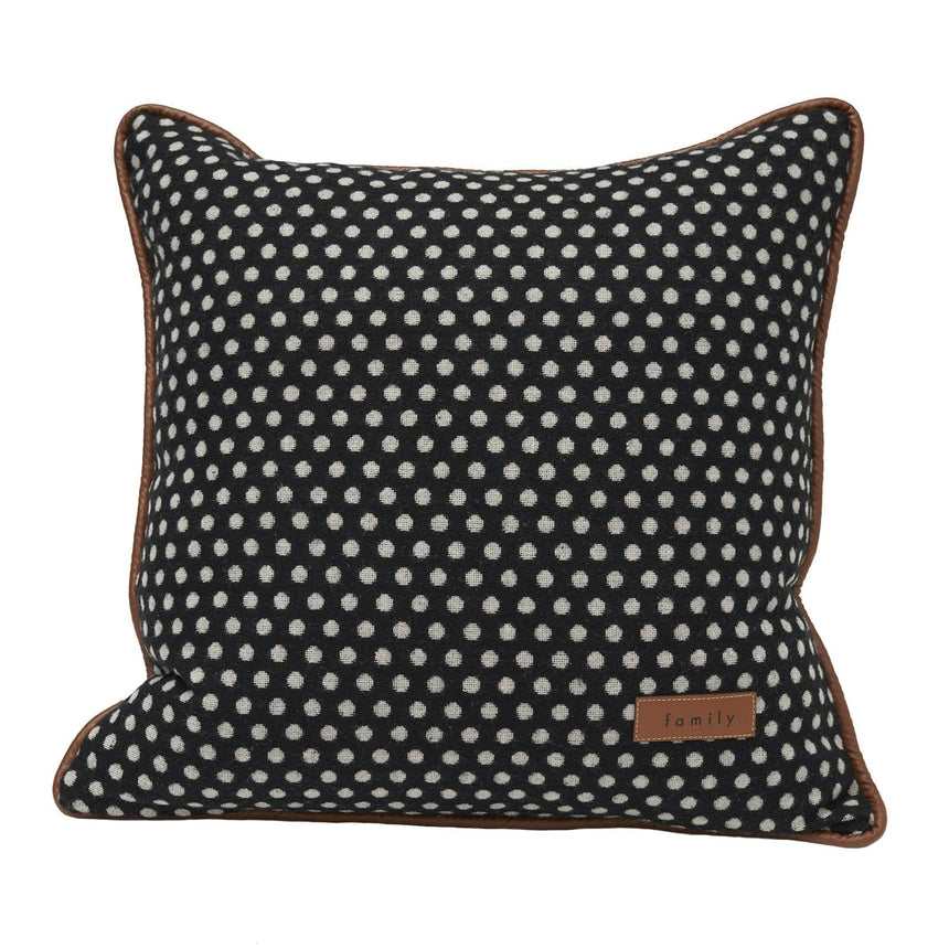 Black and White Dot Throw Pillow Style Me Pretty Pillow 42270