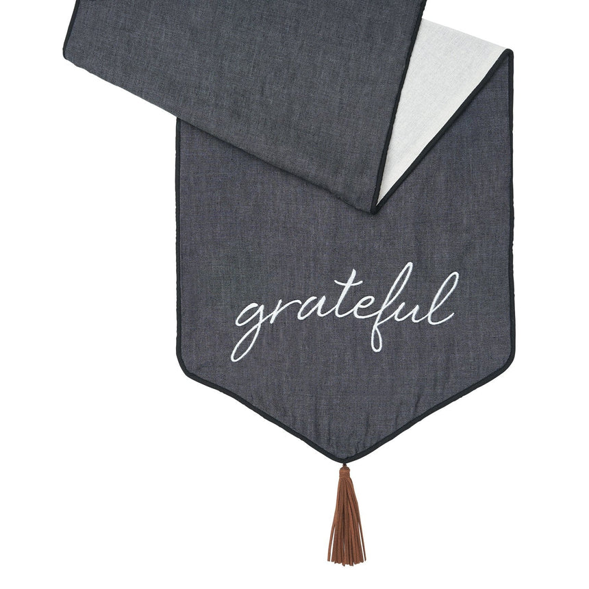 Chambray 'grateful' Table Runner Style Me Pretty Table Runner 42272