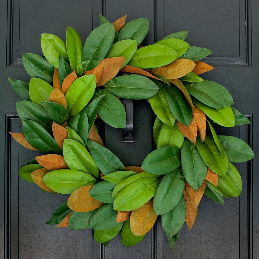 Faux Magnolia Wreath Style Me Pretty Wreath 42279