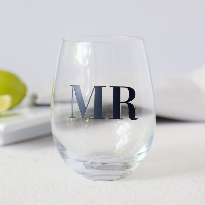 Mr Stemless Wine Glass Style Me Pretty Drinking Glass 42328