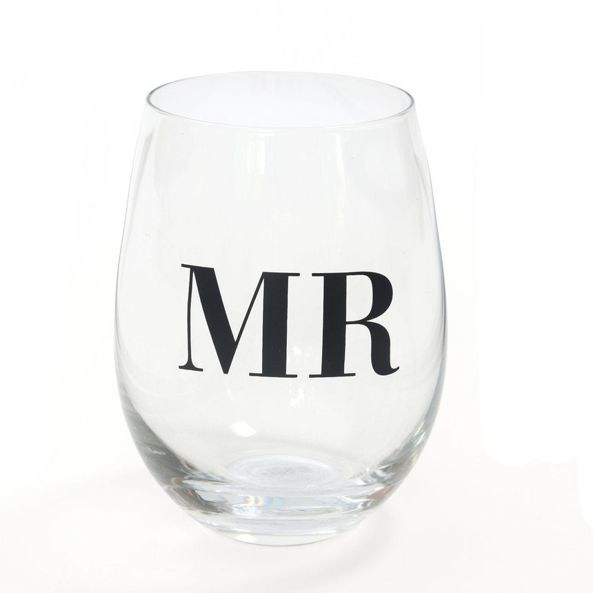 Mr Stemless Wine Glass Style Me Pretty Drinking Glass 42328