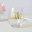 Mrs Stemless Wine Glass Style Me Pretty Drinking Glass 42329