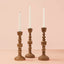 3 Pieces Taper Wood Candlestick Set Style Me Pretty Candle 44680