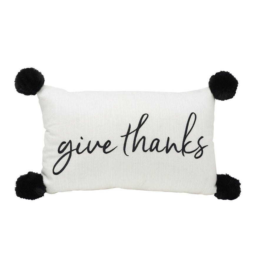 Give Thanks Throw Pillow Style Me Pretty Pillow 44686