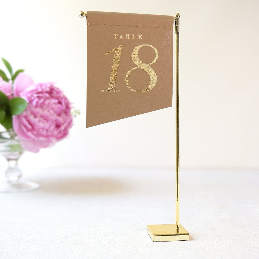 Vegan Leather Table Numbers Number 18 Style Me Pretty Table Numbers 45099