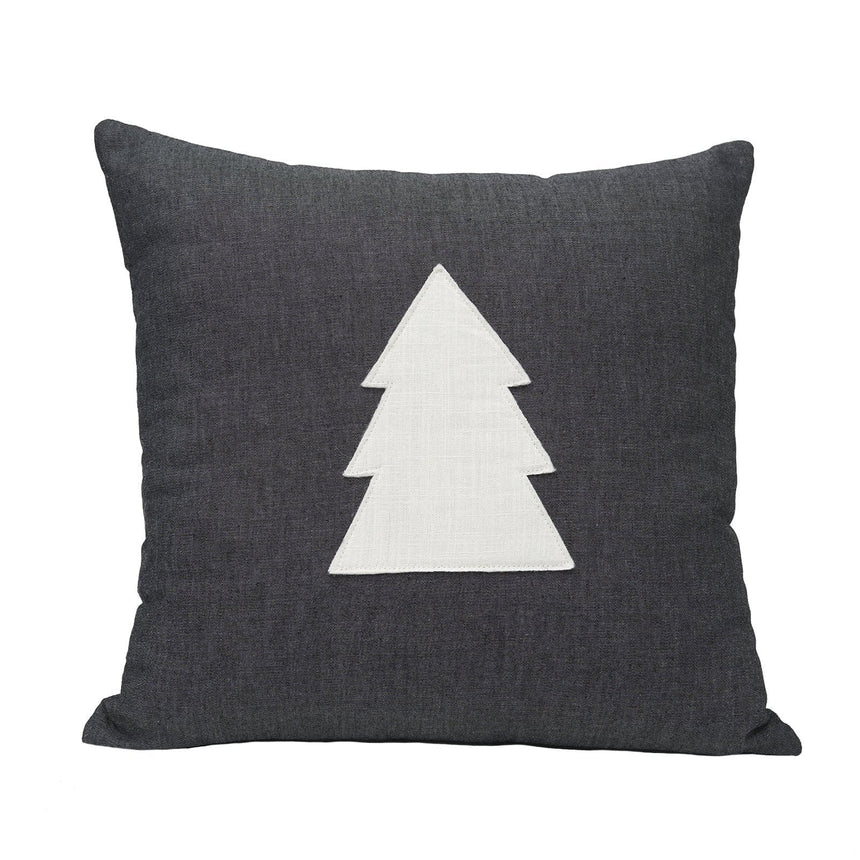 Tree on Chambray Throw Pillow Style Me Pretty Pillow 45408