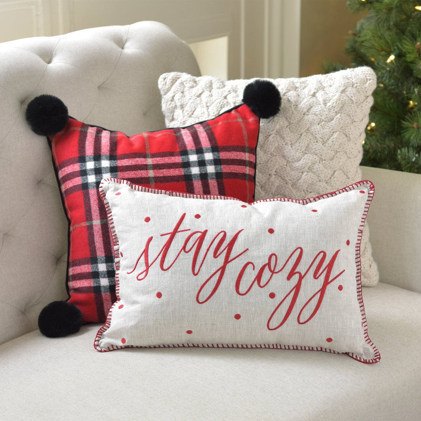 Stay Cozy Throw Pillow Style Me Pretty Pillow 45410