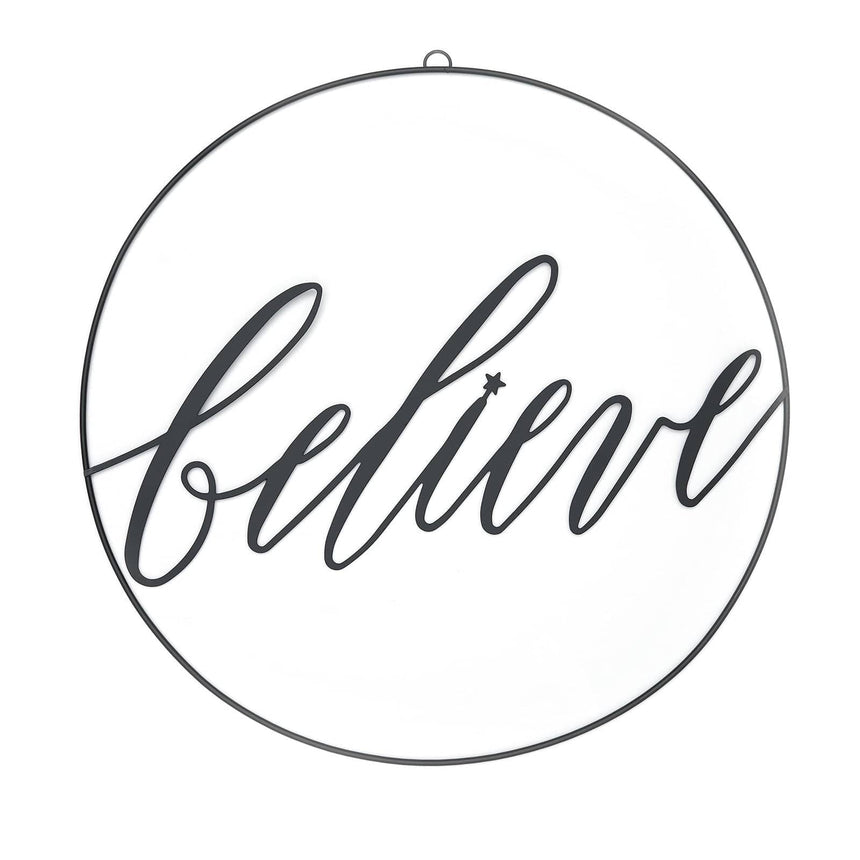 Believe Decorative Sign Style Me Pretty Sign 45470