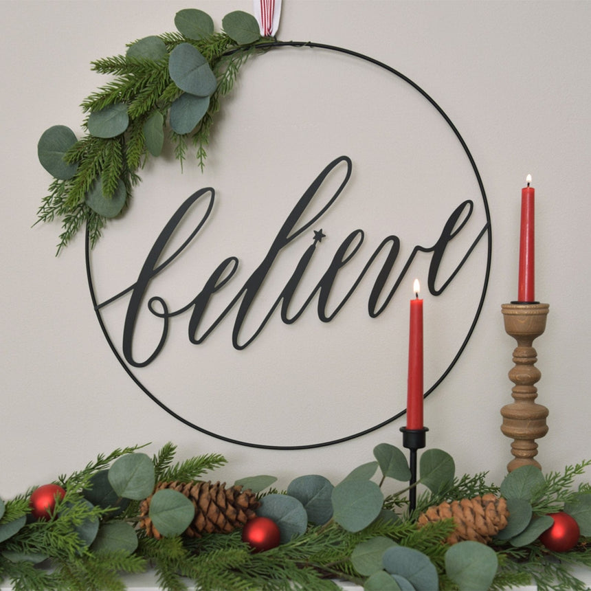 Believe Decorative Sign Style Me Pretty Sign 45470