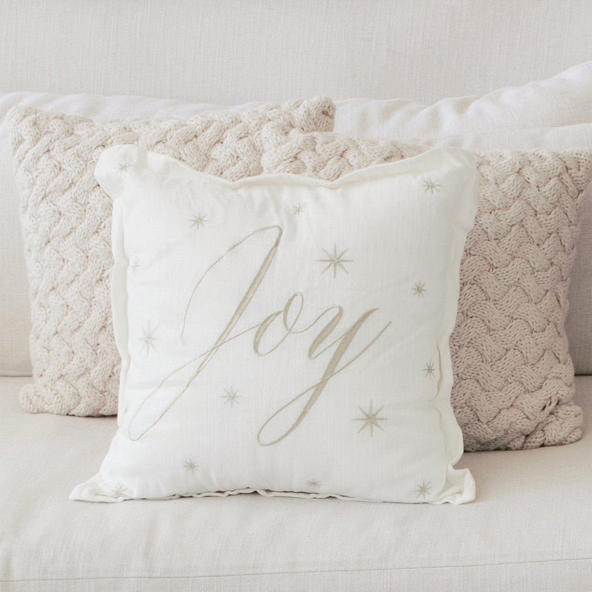 Joy Gold Throw Pillow Style Me Pretty Pillow 45542