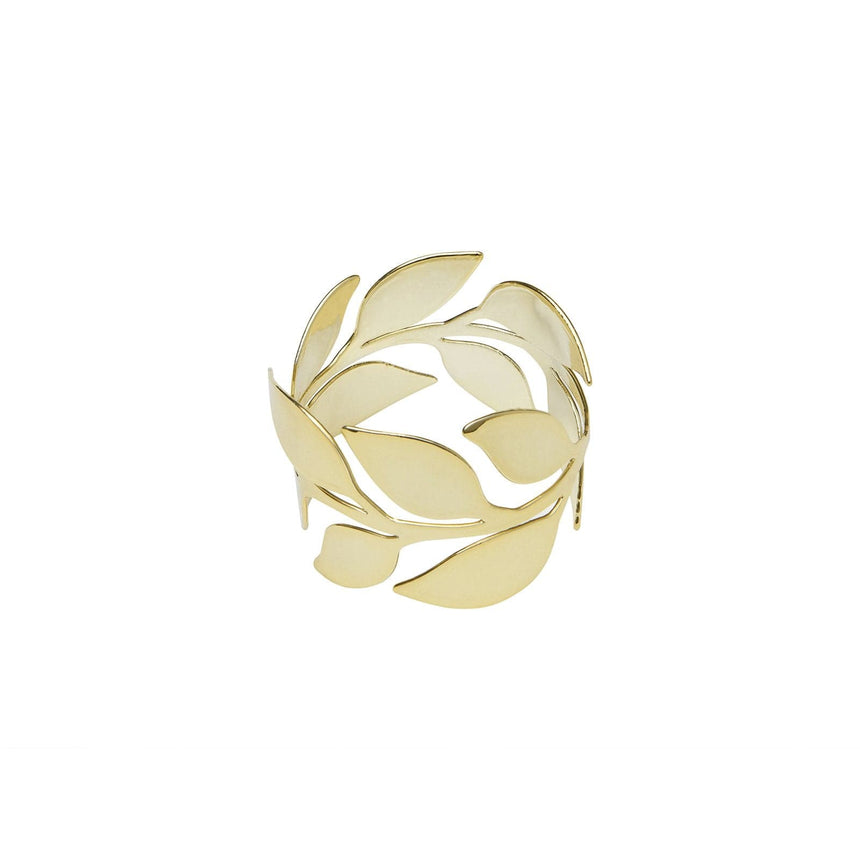 Gold Leaves Napkin Ring Single Style Me Pretty Napkin Ring 45613