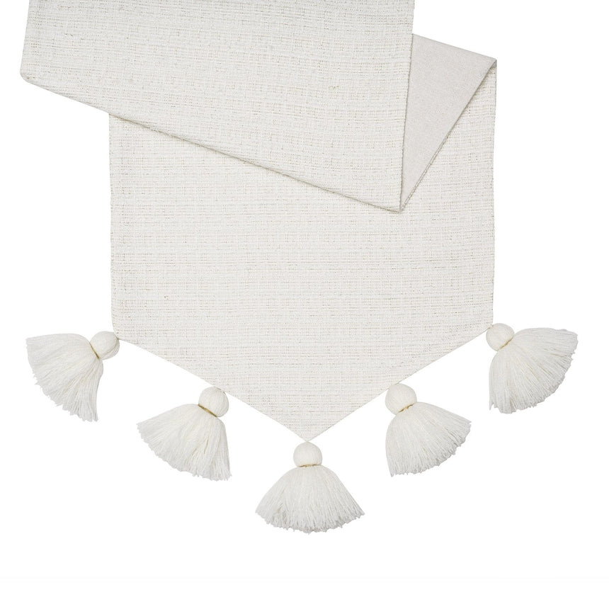 Cream and Gold with Tassels Table Runner Style Me Pretty Table Runner 46332