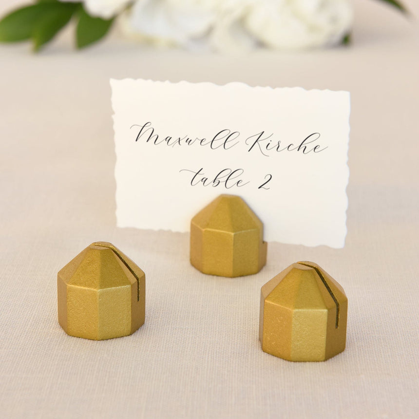 Modern Gold Place Card Holder - 12 Count Style Me Pretty Place Cards Holder 50220