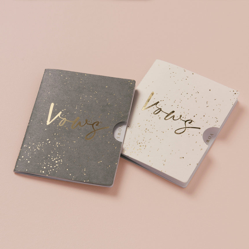 Gold Speckled Vow Journals - Pack of 2 Style Me Pretty Journal 56704