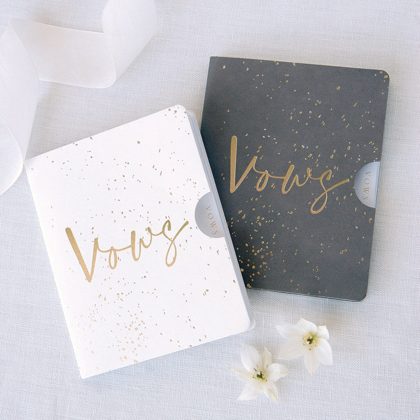 Gold Speckled Vow Journals - Pack of 2 Style Me Pretty Journal 56704