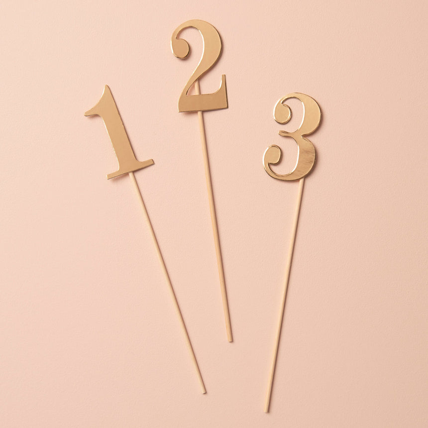 Table Number Picks - 12 Count Style Me Pretty Place Cards Holder