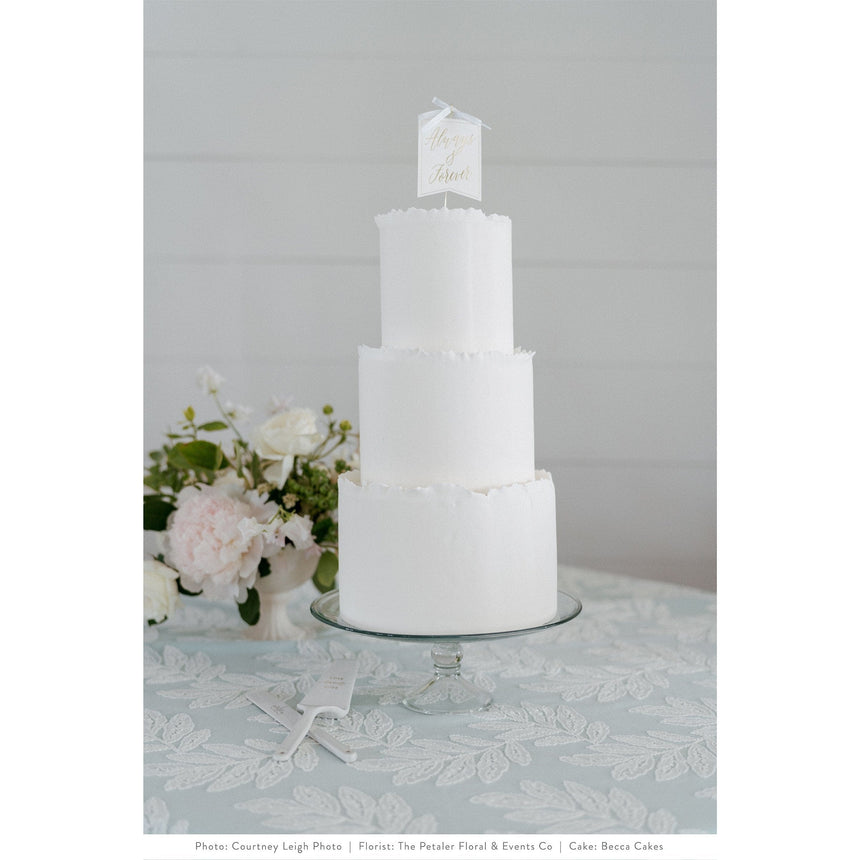 Cake Topper Flag - Always & Forever Style Me Pretty Cake Topper 61331