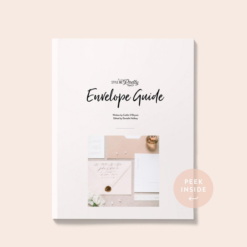 Envelope Guide Style Me Pretty Wedding Guide 88330